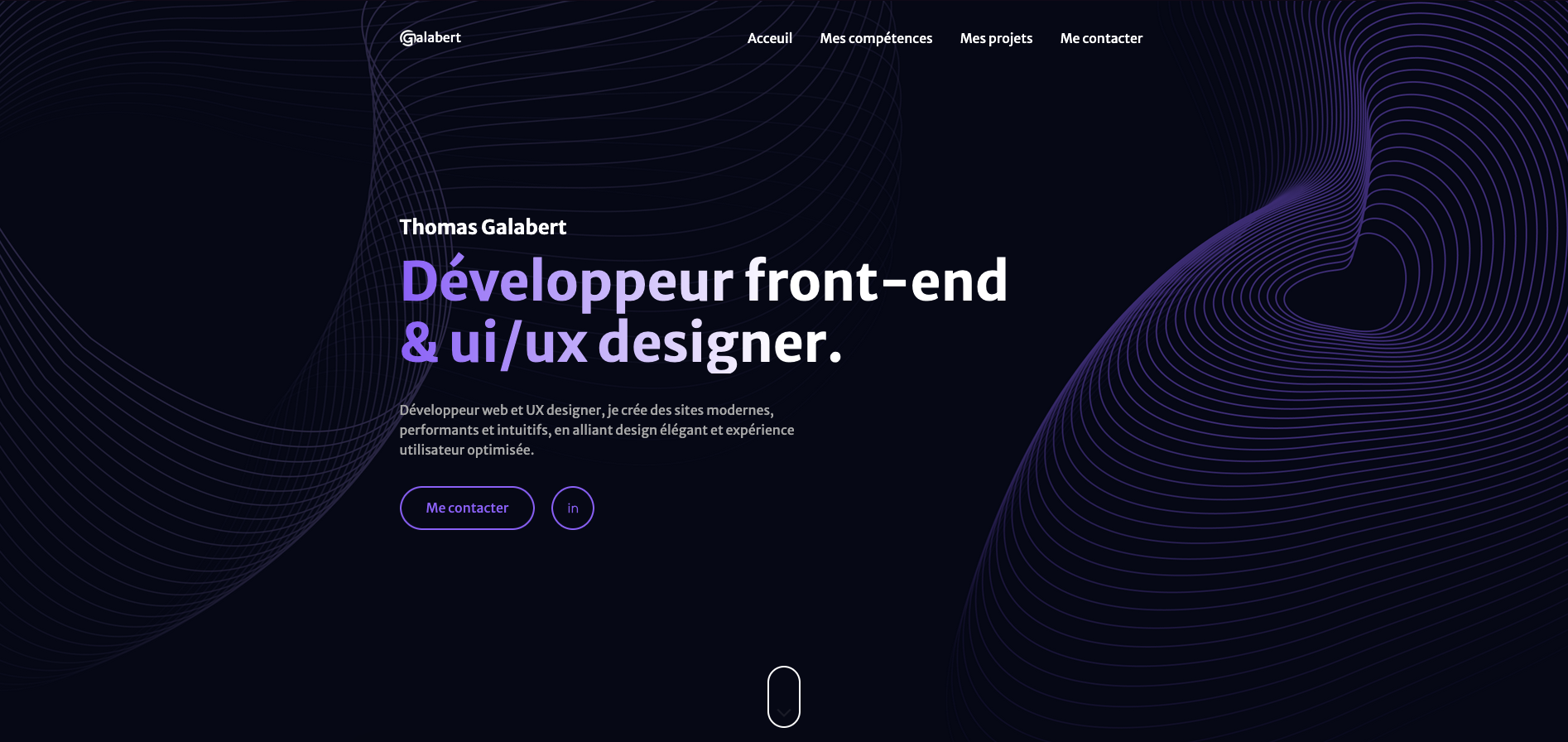 Portfolio développeur web front-end & Ui / Ux designer